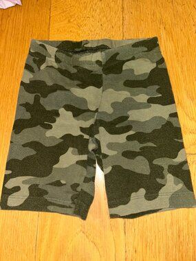Old Navy Kids Green Camo Biker Shorts